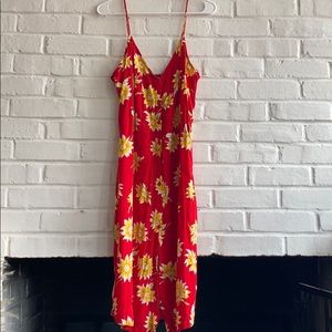 Motel Red Sunflower Dress